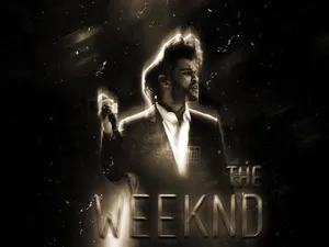Artistic Iphone Wallpaper Featuring The Weeknd Wallpaper