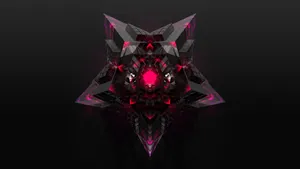 Artistic Star Black And Pink Aesthetic Wallpaper