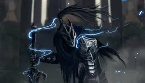 Artorias The Abysswalker Engages In An Epic Battle Wallpaper