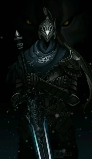 Artorias The Abysswalker In A Radiant Battle Stance Wallpaper