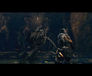 Artorias The Abysswalker In Action Wallpaper