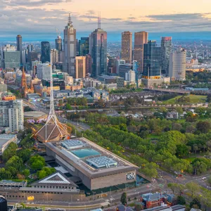 Arts Centre Melbourne Aerial View Wallpaper