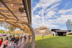 Arts Centre Melbourne Spiky Tower View Wallpaper