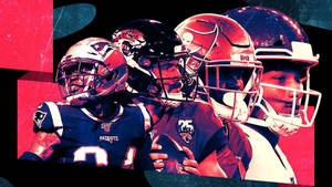 Artwork Of Nfl Players Wallpaper