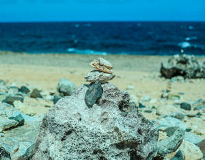 Aruba Rock Cairns Wallpaper