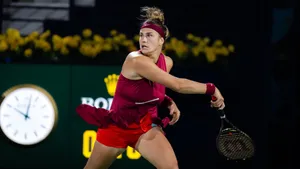 Aryna Sabalenka In All-red Outfit Wallpaper