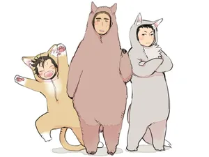 Asahi Azumane In Action On The Volleyball Court Wallpaper