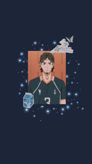 Asahi Azumane - The Ace Of Karasuno High School Volleyball Team Wallpaper