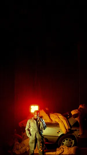 Asap Rocky Testing Near Vehicle Wallpaper