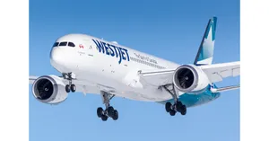 Ascending Westjet Airplane Wallpaper