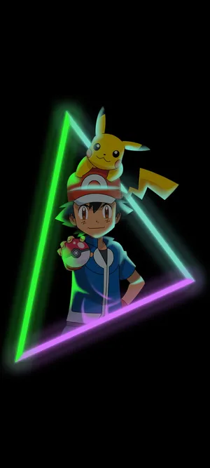 Ash And Pikachu Work Together To Become The Best Pokémon Trainers Wallpaper