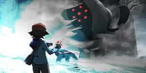 Ash Catching Registeel Wallpaper