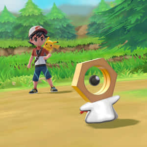 Ash Chooses Meltan To Battle Wallpaper