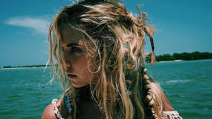 Ashley Benson In The Ocean Wallpaper