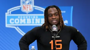 Ashton Jeanty N F L Combine Interview Wallpaper