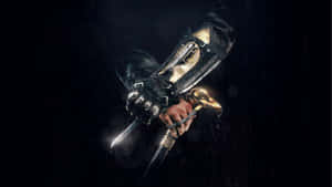 Assassin's Creed Character Showcasing Hidden Blades Wallpaper