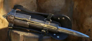 Assassin's Creed Character Showcasing Hidden Blades Wallpaper