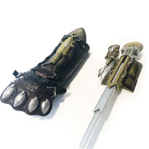 Assassin's Creed Character Unleashing Hidden Blades Wallpaper