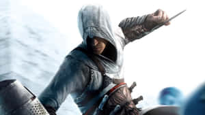 Assassin's Creed Character Wielding Hidden Blades Wallpaper