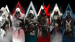 #: Assassin's Creed: Ezio Auditore Standing Tall On A Rooftop Wallpaper