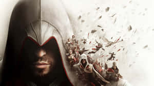 Assassin's Creed Ezio, The Legendary Master Assassin, In Action Wallpaper