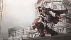 Assassin's Creed Ezio - The Master Assassin In Action Wallpaper