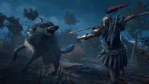 Assassin's Creed Odyssey Lykaon Wolf Wallpaper