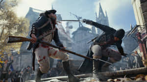 Assassin's Creed Unity - Master Arno In Action Wallpaper