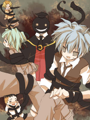 Assassination_ Classroom_ Characters_ Artwork Wallpaper
