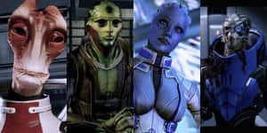 Assemble Your Team - Mass Effect Characters Wallpaper