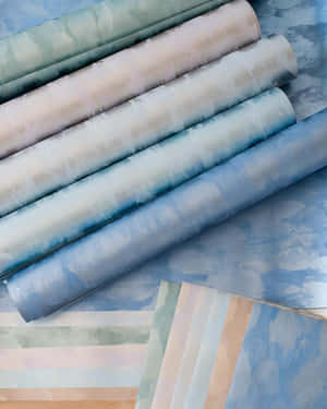 Assorted Calico Fabric Rolls Wallpaper