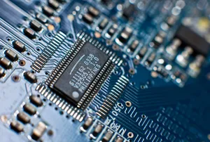 Assorted Electronic Components On A Lab Table Wallpaper
