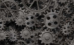 Assorted Metal Gears Texture Wallpaper