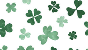 Assorted Shamrock Pattern Wallpaper