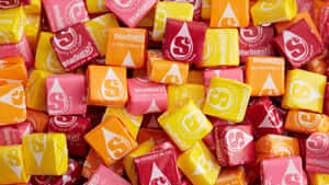 Assorted Starburst Candies Wallpaper