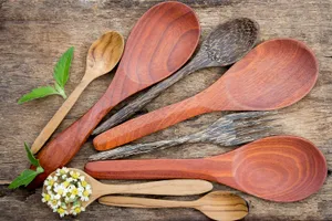 Assorted Wooden Spoons Wallpaper