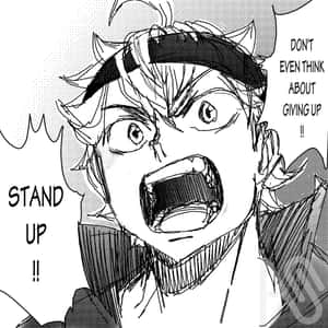 Asta Inspiring Determination Manga Panel Wallpaper