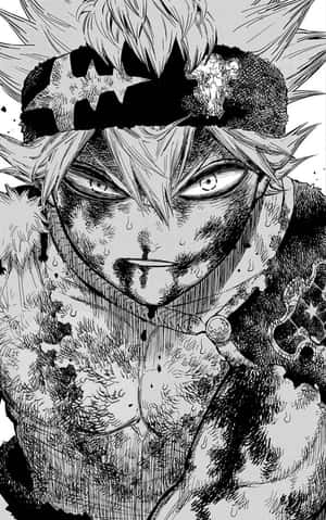 Asta Intense Gaze Manga Panel Wallpaper