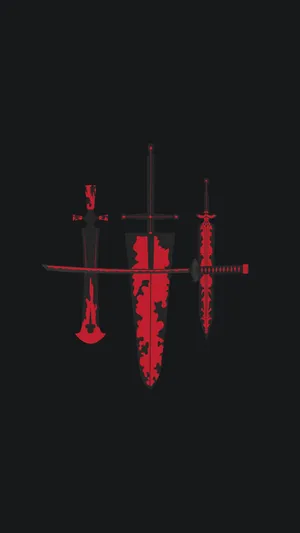 Asta's Swords On Black Iphone 6 Plus Wallpaper