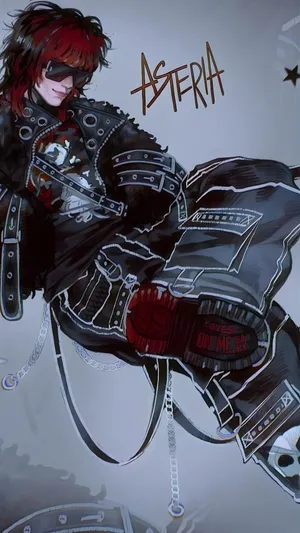 Asteria Dark Rock Character Wallpaper