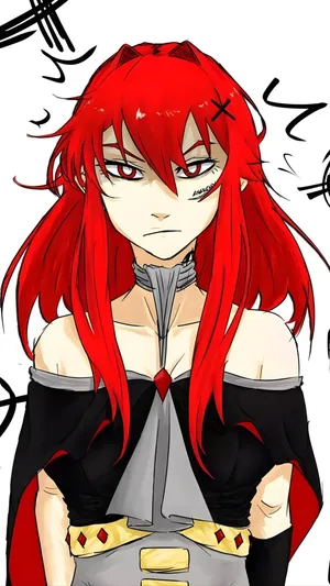 Asteria Fierce Red Haired Warrior Wallpaper