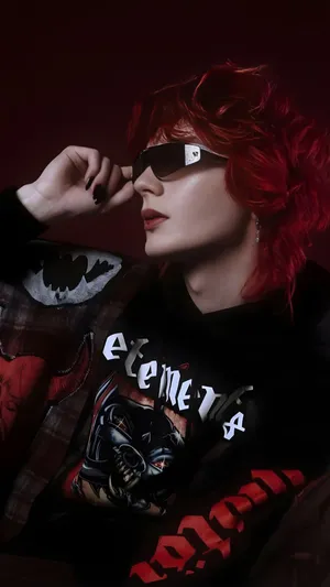 Asteria Style Red Hair Wallpaper