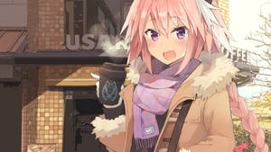 Astolfo On Winter Coat Poster Wallpaper