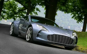 Aston Martin One-77 Showcasing Its Sleek Design And Powerful Presence Wallpaper