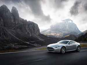 Aston Martin V12 Vantage - Unleashing Beauty And Power Wallpaper