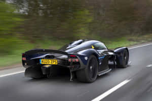 Aston Martin Valkyrie On The Racetrack Wallpaper