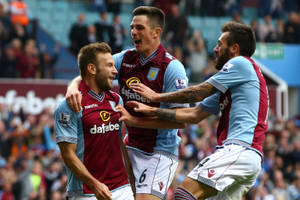 Aston Villa Andreas Weimann Celebrating Wallpaper