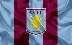 Aston Villa Fc Wrinkled Flag Wallpaper