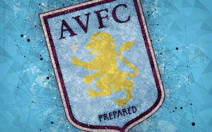 Aston Villa Geometric Design Logo Wallpaper