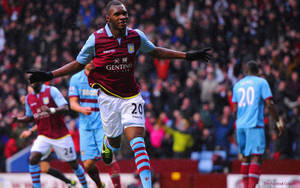 Aston Villa's Christian Benteke Wallpaper